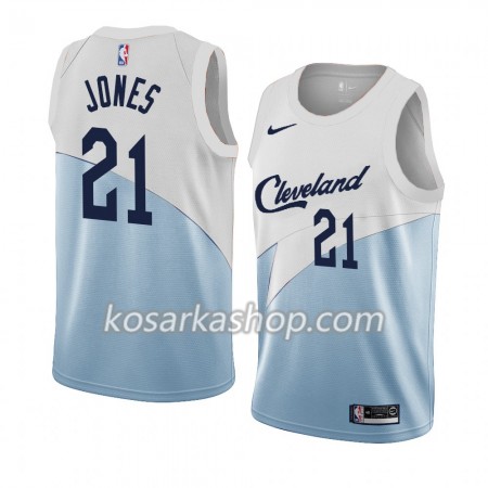 Dres Cleveland Cavaliers Jalen Jones 21 Nike 2018-19 Plava Bijela Swingman